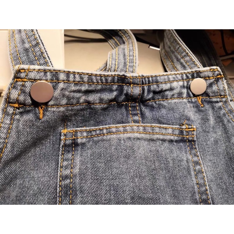 ORDER - Váy Yếm Bò Jeans Dáng Dài Ulzzang Hàn Quốc | BigBuy360 - bigbuy360.vn