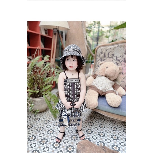 Váy đầm kèm nón DI cho bé gái