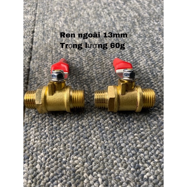 Khoá Van Đồng Máy Xịt Rửa Xe 2 Đầu Ren 13mm