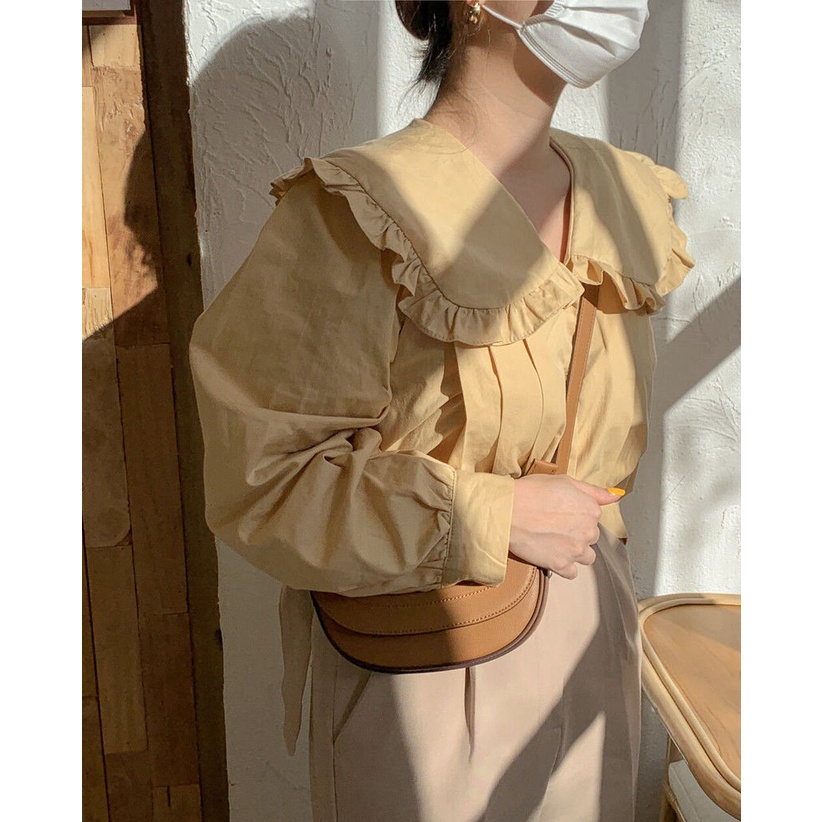 Áo Nữ Tay Dài Cổ Búp Bê Thời Trang Hàn Quốc