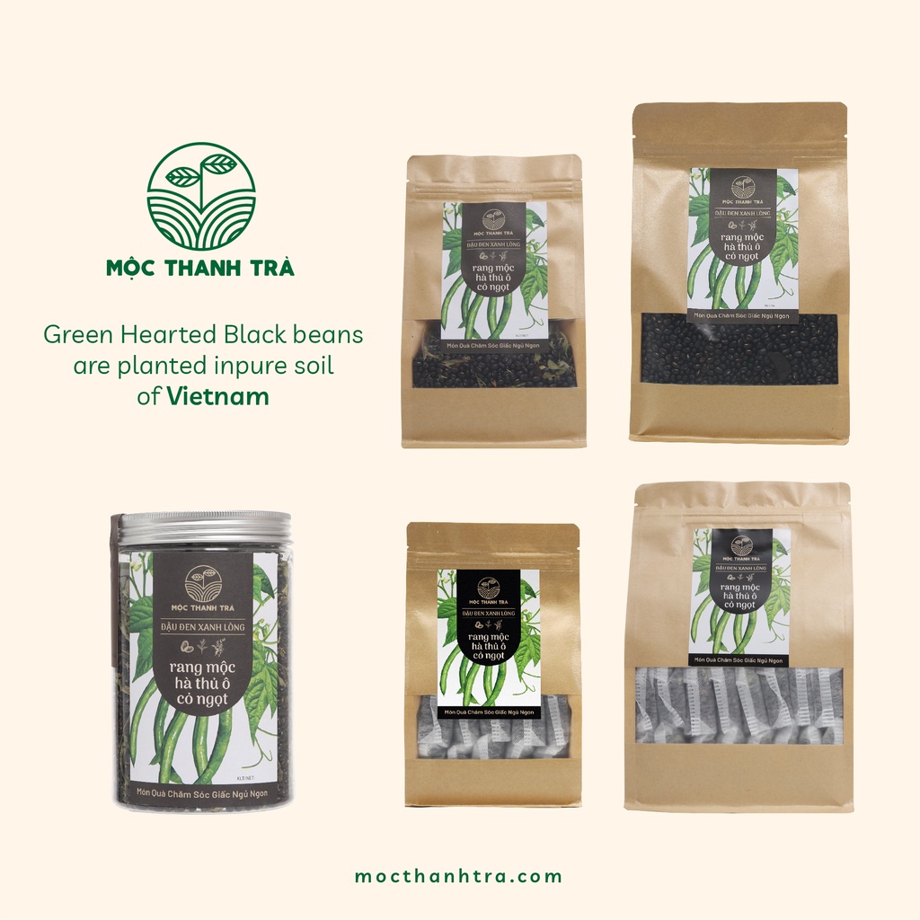 COMBO GIÁ TỐT [289] Trà giải nhiệt- Trà Đậu đen xanh lòng - Cỏ ngọt - Hà thủ ô Hũ 600G + túi 500G (có túi lọc)