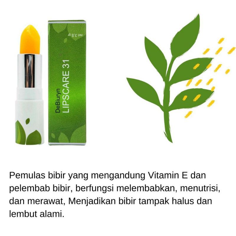 (hàng Mới Về) Son Dưỡng Môi Debiuryn No.31 Chất Lượng Cao