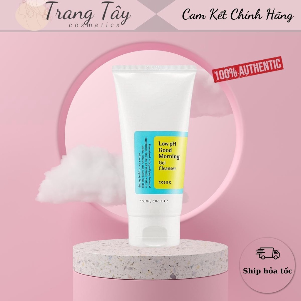 Sữa Rửa Mặt Cosrx Low PH Good Morning Gel Cleanser Dạng Gel Chiết Từ Dầu Cây Trà