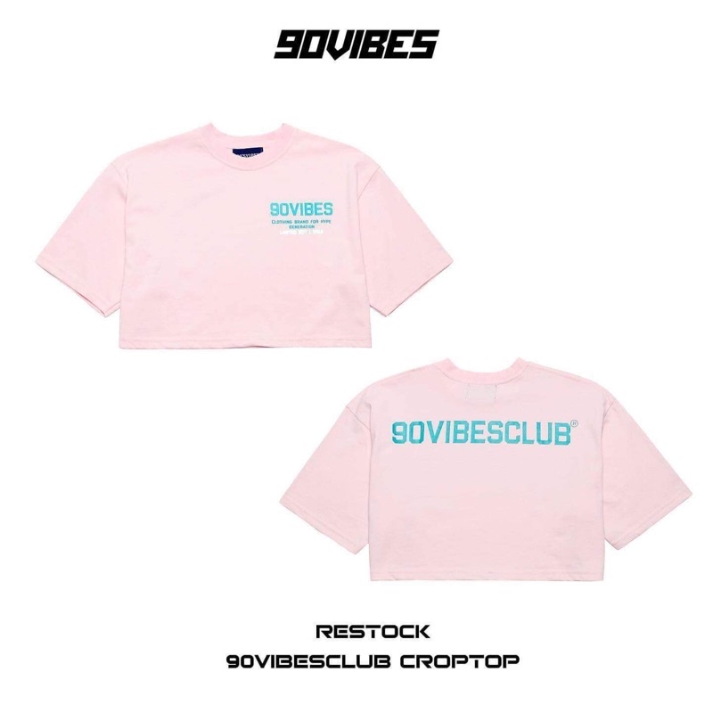 Pass croptop 90vibes hồng nhạt