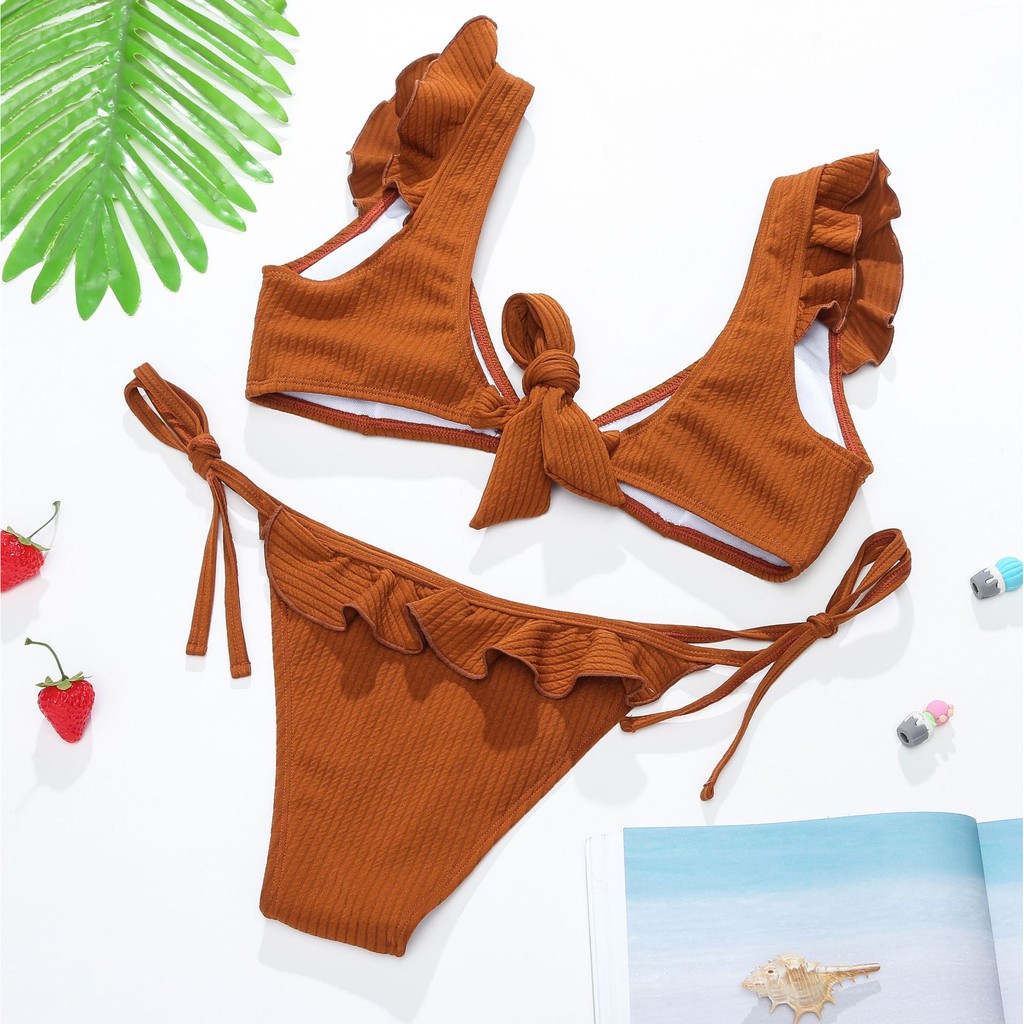 Bikini Sc27 In Họa Tiết Hoa Viền Bèo Gợi Cảm | BigBuy360 - bigbuy360.vn