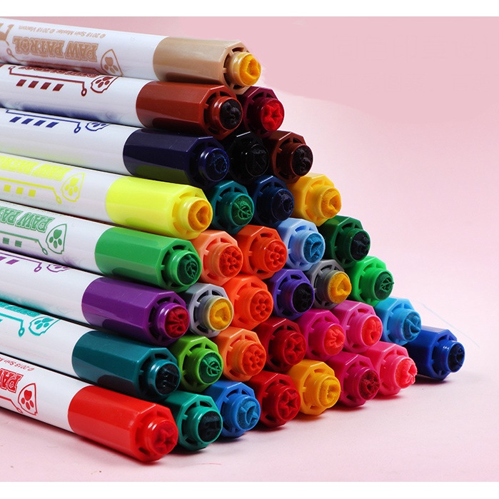 Bút màu nước hộp nhựa quai xách Deli họa tiết chó cứu hộ - 12 màu/24 màu/36 màu - 70697/ 70698/ 70699