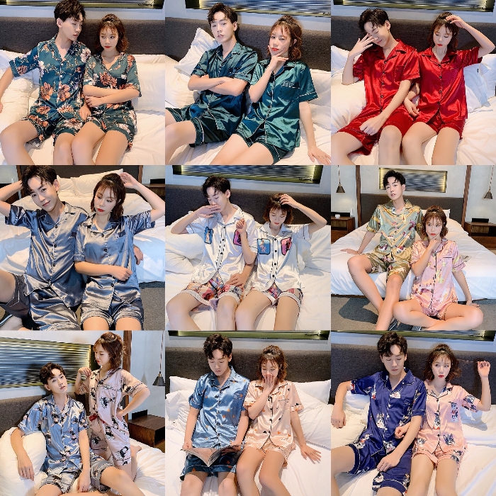 Bộ Đồ Ngủ Bằng Lụa Xinh Xắn Dành Cho Các Cặp Đôi 14 Tuổi | BigBuy360 - bigbuy360.vn