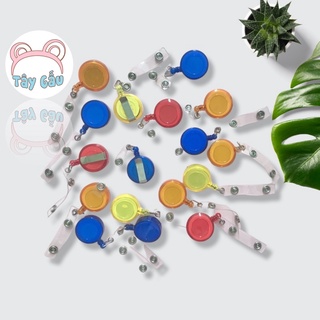 Kẹp bảng tên, dây đeo thẻ rút dùng làm bảng tên nhân viên, bảng tên học sinh
