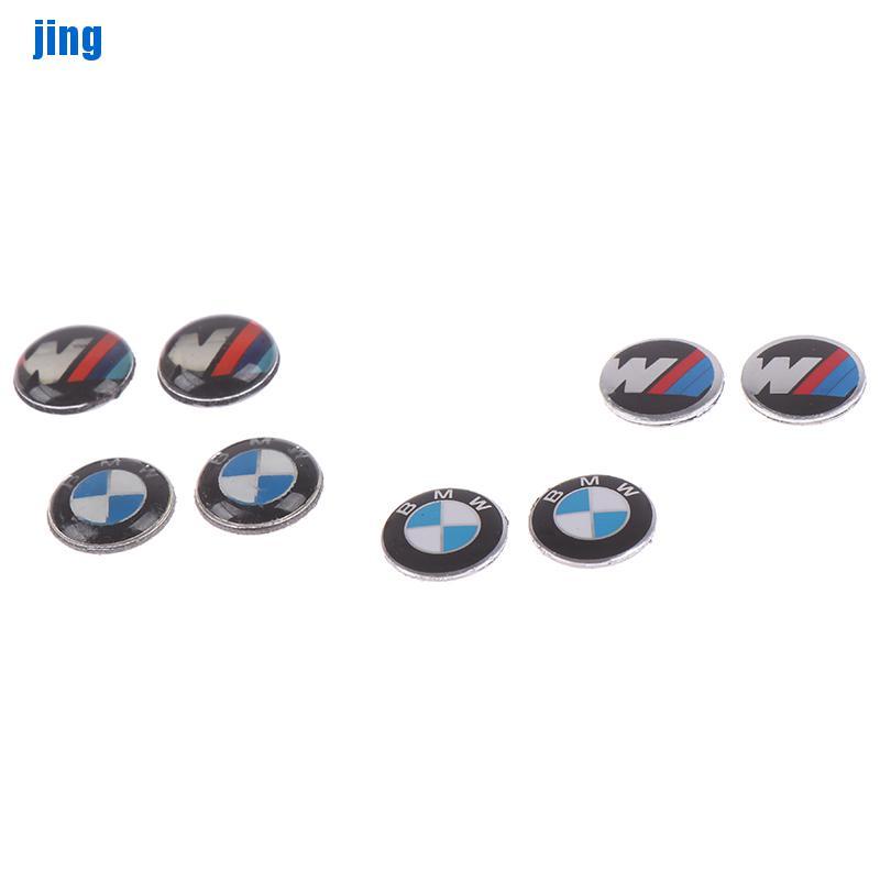 VN (Hàng Mới Về) Bộ 2 Miếng Dán Trang Trí Chìa Khóa Xe Hơi Bmw 11mm