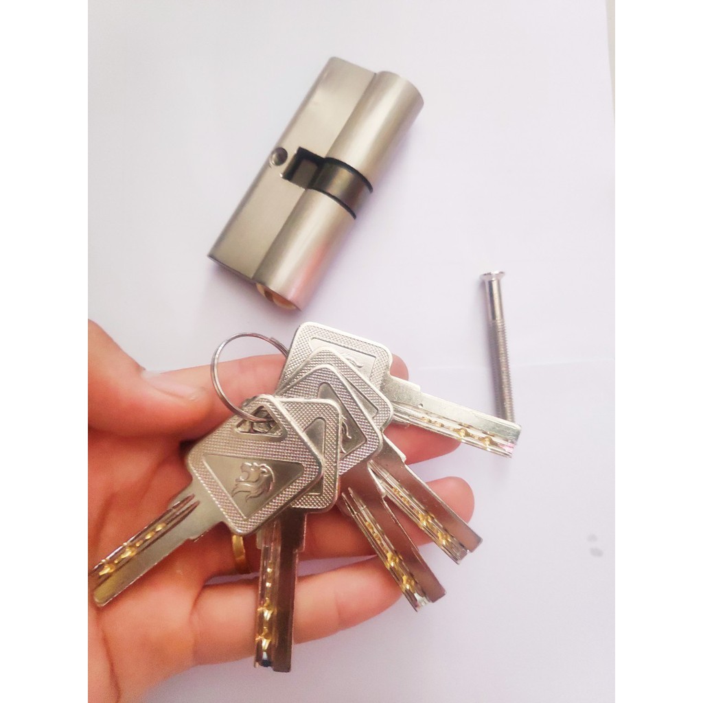 Ruột khóa Tim khóa Ổ Khóa Tay Gạt Jelly 7cm (2 đầu chìa)