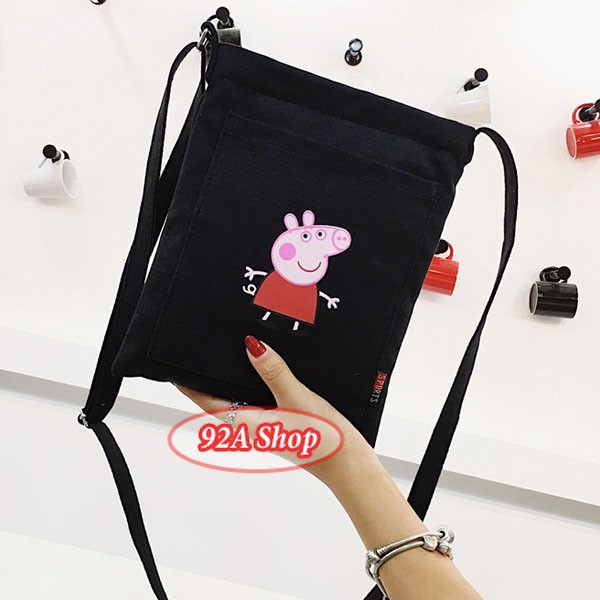 TÚI THỐ ĐEO CHÉO VỪA IPAD PEPPA PIG