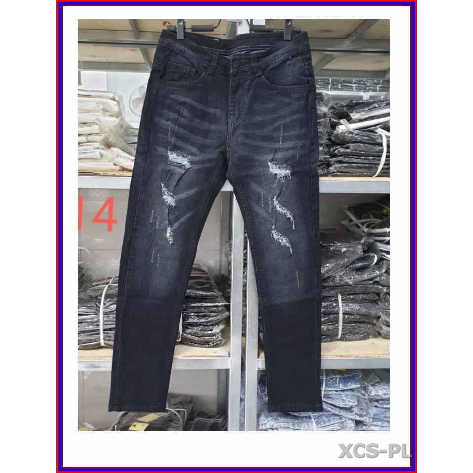Quần jean nam cao cấp RÁCH KIỂU 2014 không xù lông, không ra màu, chất giãn tốt 2014-S3-21