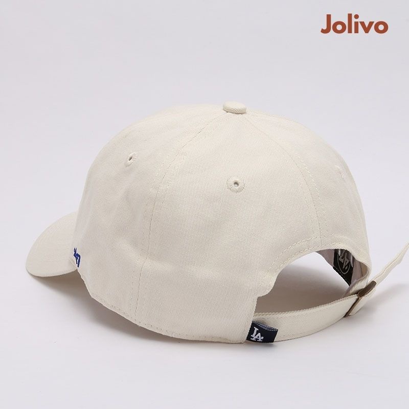 Mũ lưỡi chai MLB phong cách Hàn Quốc trẻ trung chất kaki cotton cứng cáp JOLIVO