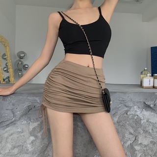 Chân váy rút dây body tôn dáng chất thun co dãn