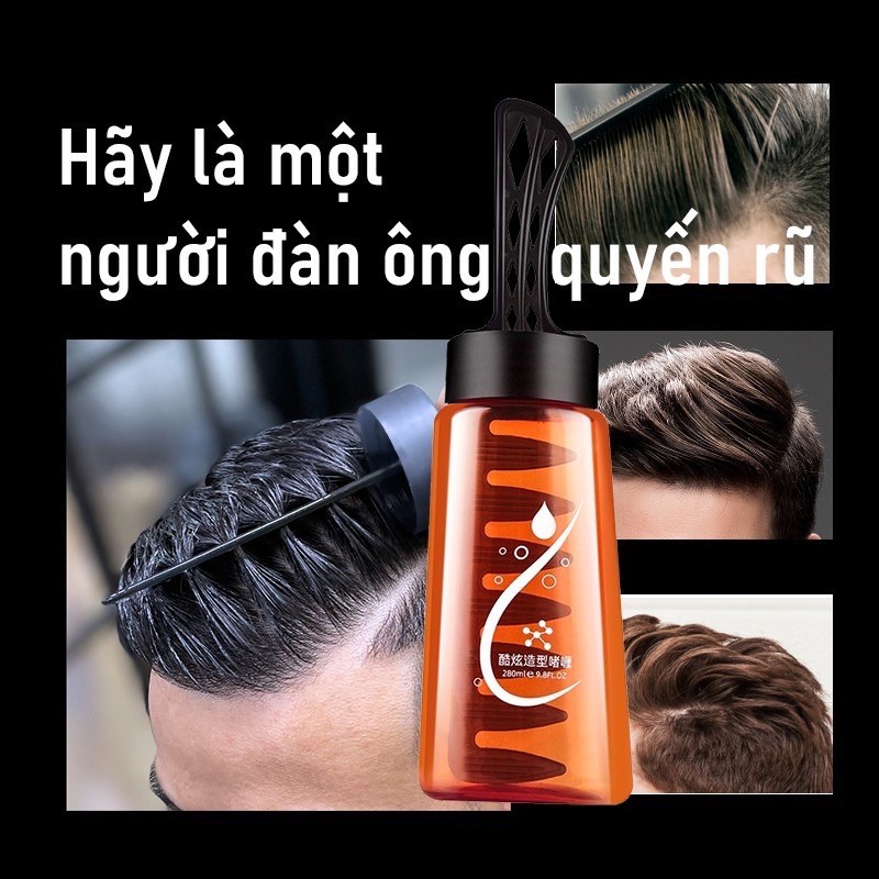 Gel vuốt tóc kèm lược Keo tóc keo vuốt tóc nam cao cấp chai 260ml kèm lược tiện dụng thân thiện với mọi loại tóc