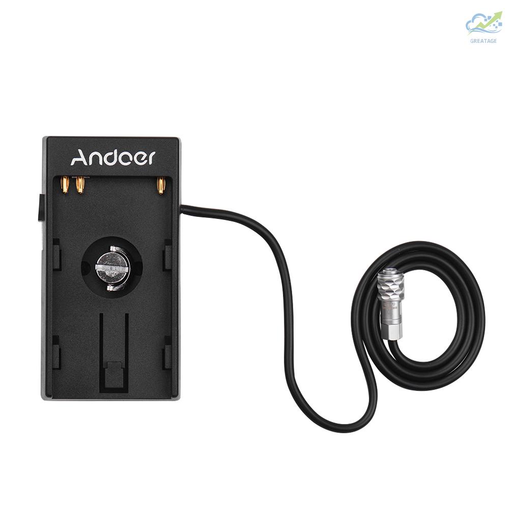 GG Andoer Camera DV Battery Power Supply Mount Plate Adapter with 1/4 Inch Screw for Blackmagic Cinema Pocket Camera BMPCC 4K for  BP-U30 U60 U90 BP-U Battery