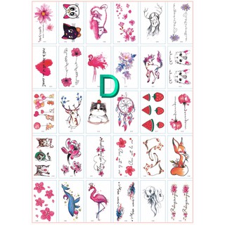 Combo 30 tấm Xăm dán Mini
