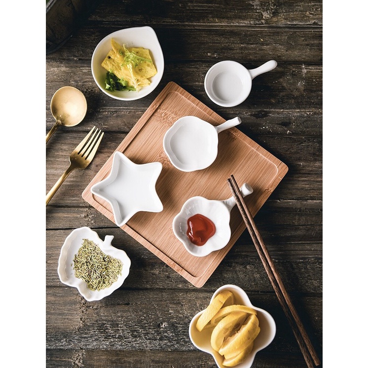 Bát sứ trắng ăn dặm cho bé kiểu Nhật  nhiều hình