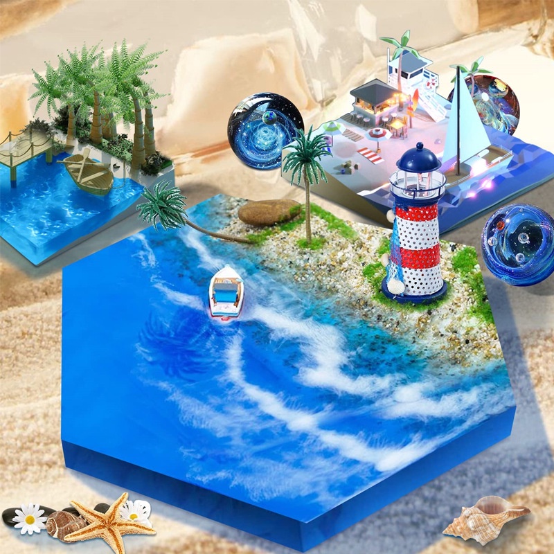 Khuôn Silicone tạo hình khối cỡ lớn bằng keo Epoxy Resin