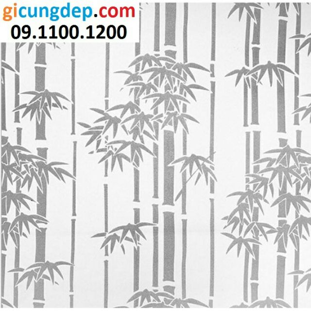 3m Decal dán kính/kiếng bụi tre trắng khổ 45cm