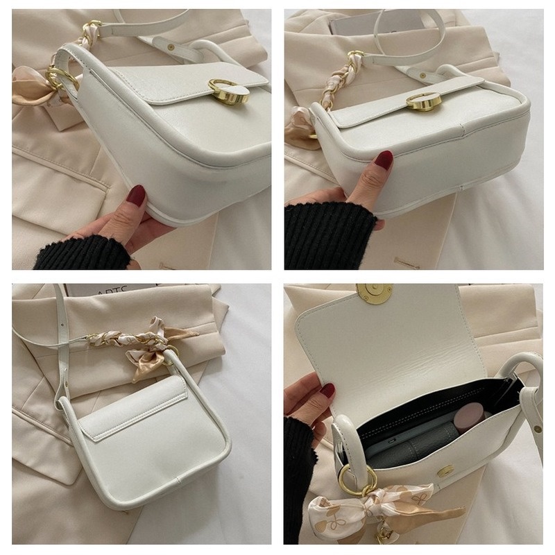 Túi Vuông Nhỏ Đeo Chéo Vai Mùa Hè 2022 Bằng Lụa Màu Trơn NB00176