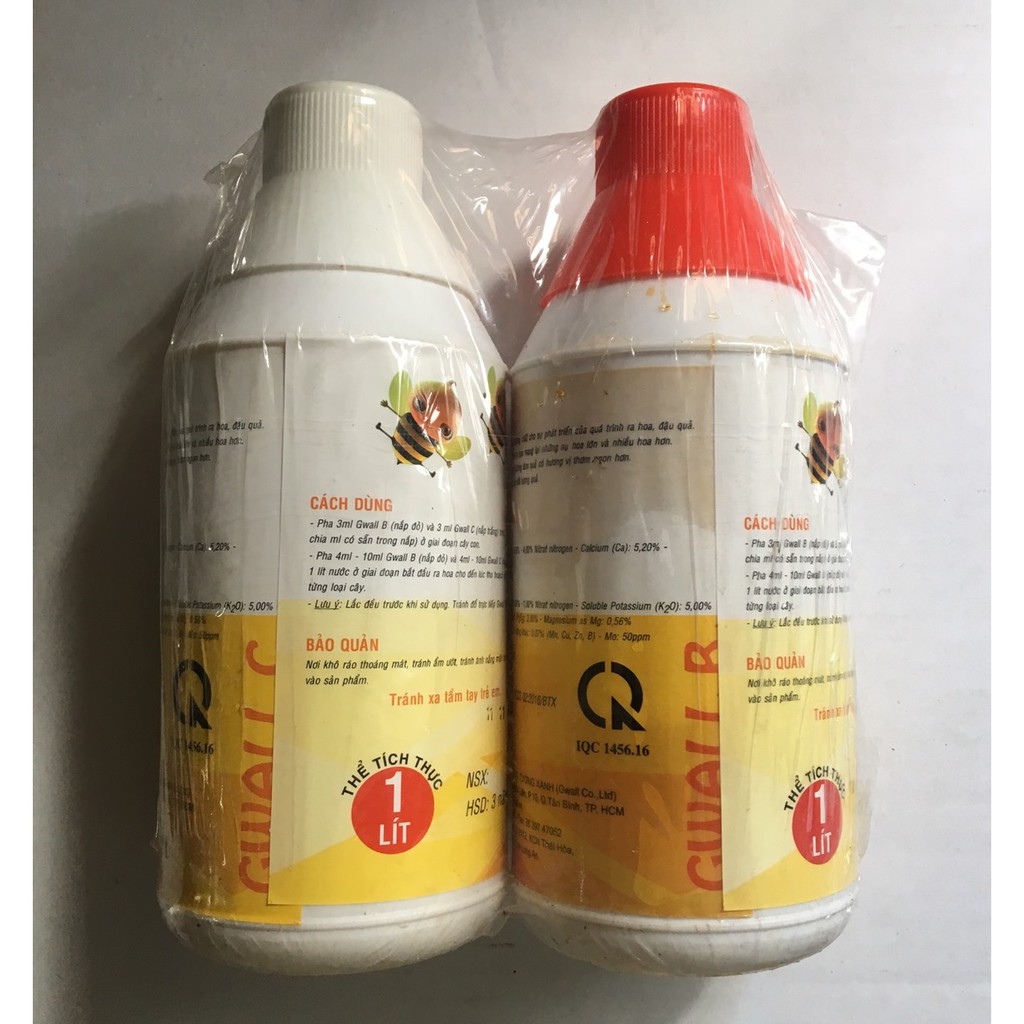 Cặp dung dịch dinh dưỡng thủy canh Hydrogreen chuyên dùng cho dâu tây , cà chua