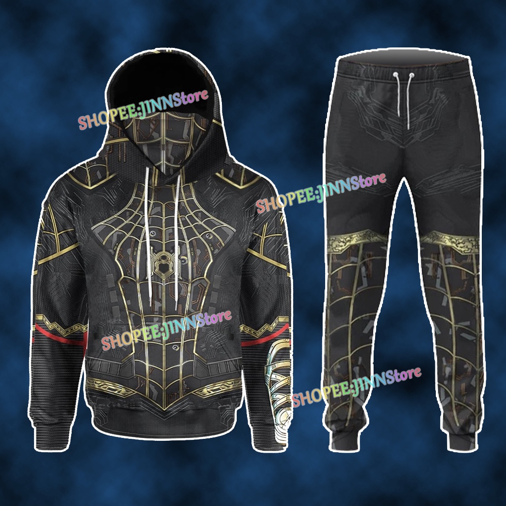 Áo hoodie tay dài dáng rộng in hình Spiderman thời trang Hàn Quốc cho nam và nữ