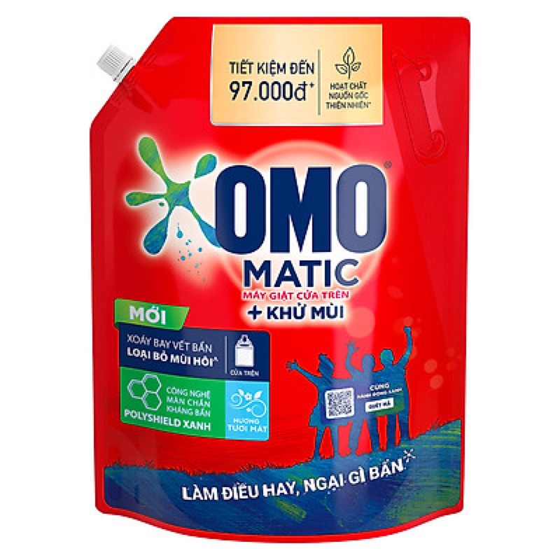 NƯỚC GIẶT OMO MATIC CỬA TRÊN 3,9KG