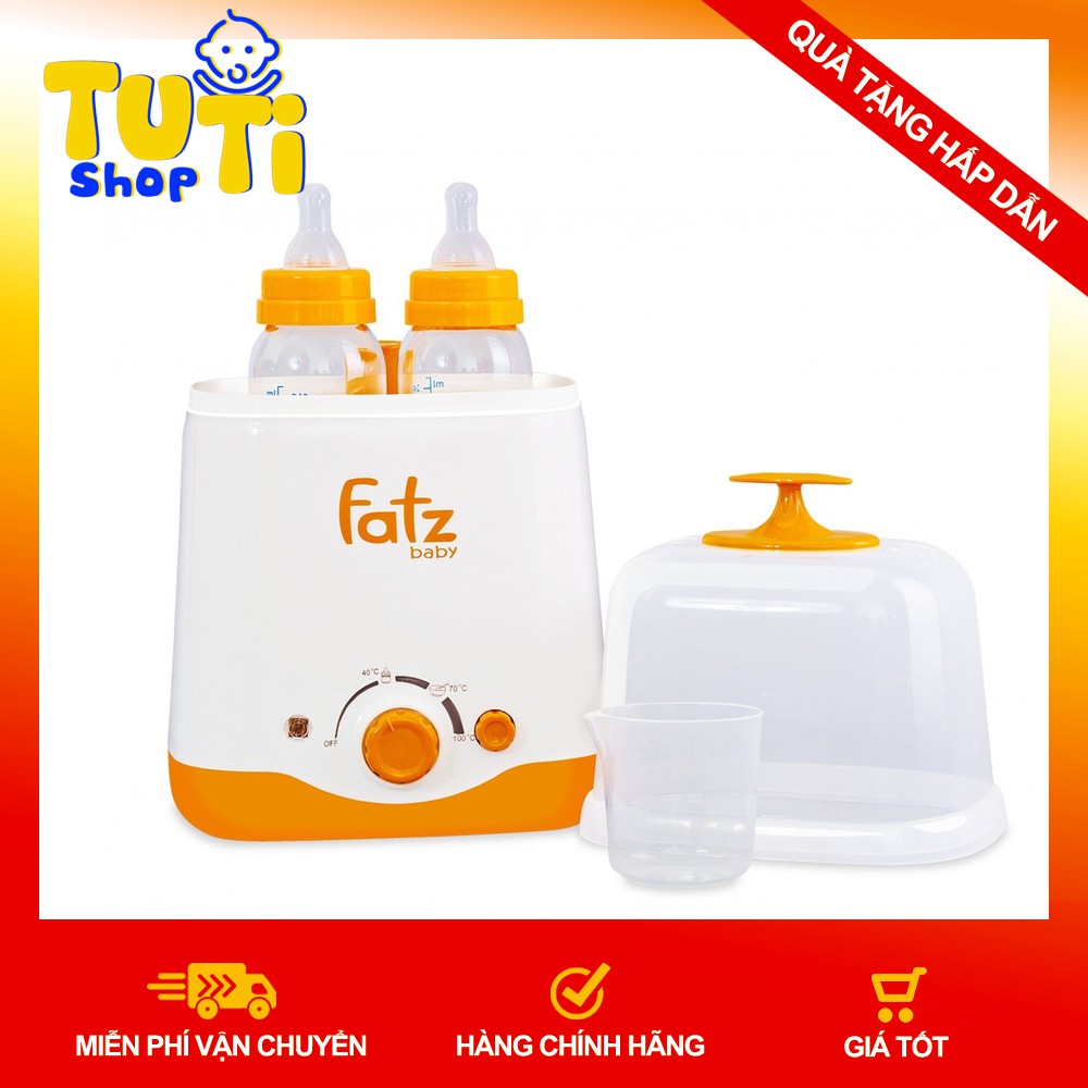 💖💖BIG SALE💖💖Máy Hâm Sữa Điện Đôi 4 Chức Năng Chính Hãng Fatzbaby