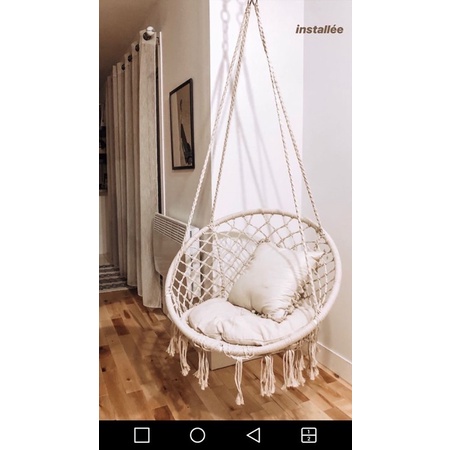 Xích đu treo trần treo trang trí sân vườn