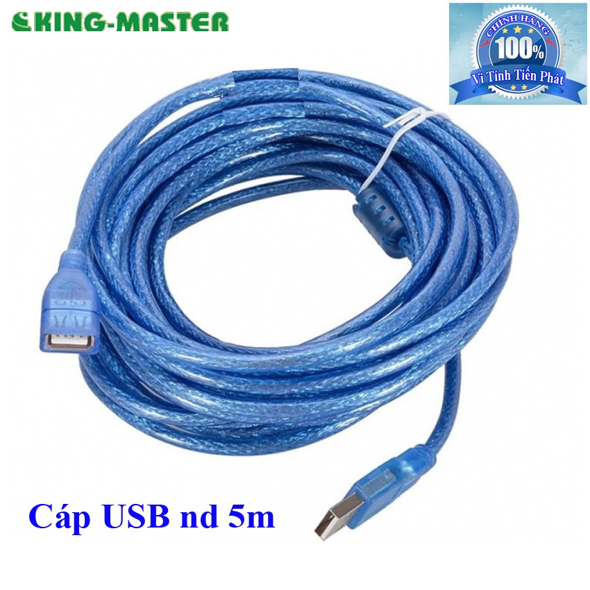 Cáp USB nối dài 5m King Master loại chống nhiễu