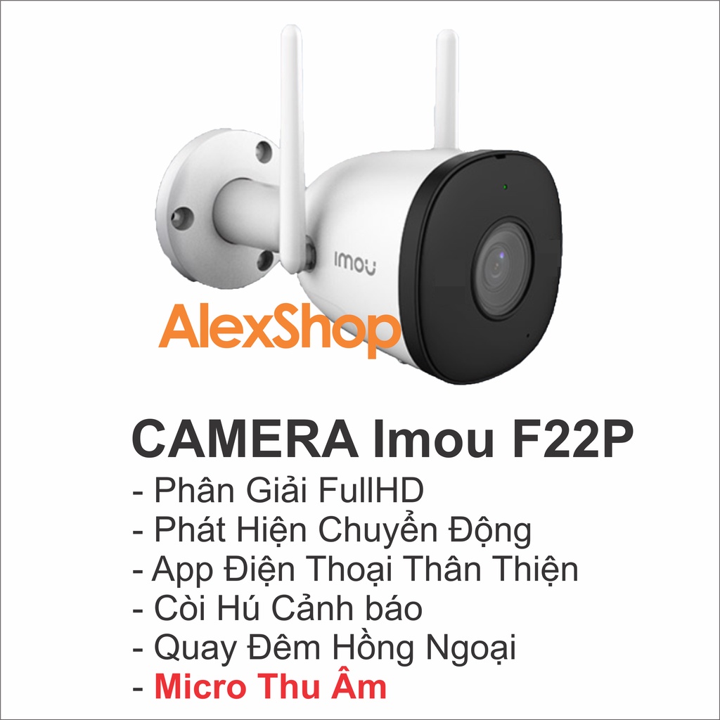 [64Gb] Combo 6 Camera Imou A22 (4) và F22 (2) FullHD Trong Nhà Ngoài Trời - Chính Hãng