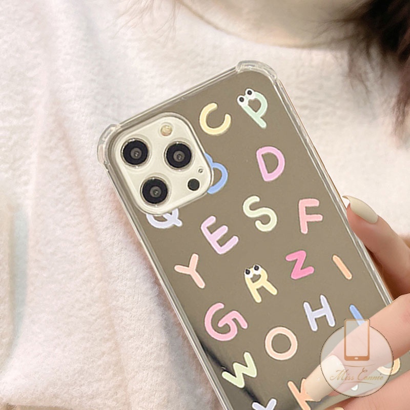 Ốp Điện Thoại Tráng Gương In Chữ Tiếng Anh Thời Trang Cho iPhone 11 7Plus 8Plus XR X XS Max 13 Pro Max 12 Pro Max 7 8 Plus 11Pro Max SE 2020
