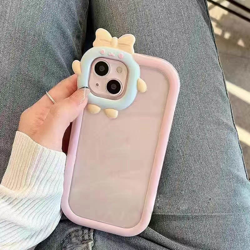 Ốp Điện Thoại Họa Tiết Nơ Dễ Thương Dành Cho iphone 12 13 11 Pro Max X Xs Max Xr Jfk5