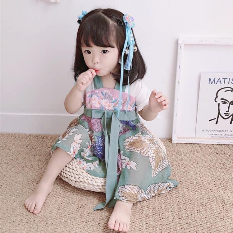 [XÃ KHO] Đầm Hanbok Áo dài bé gái