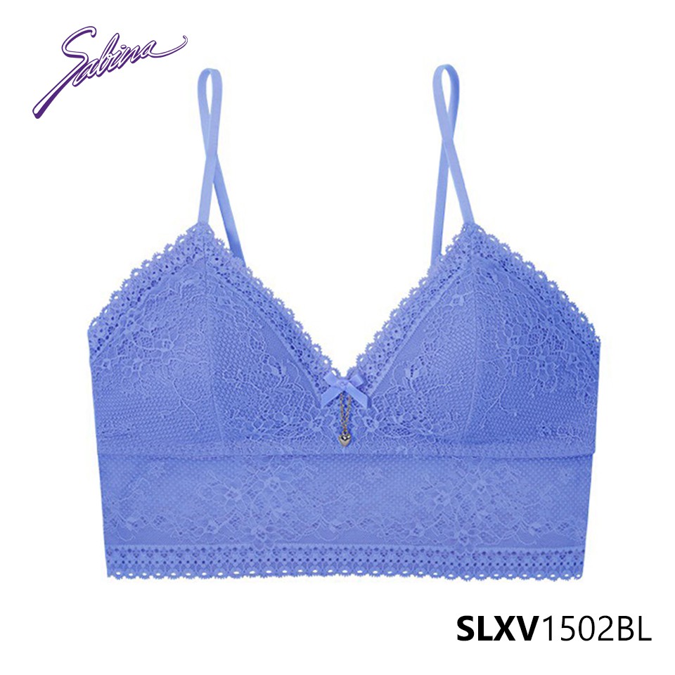 Combo Áo Lót Ren Quyến Rũ Mút Lót Kèm Rời Không Gọng Và Quần Đồng Bộ Màu Xanh Gorgeous By Sabina SLXV1502BL+SUXV1502BL | BigBuy360 - bigbuy360.vn