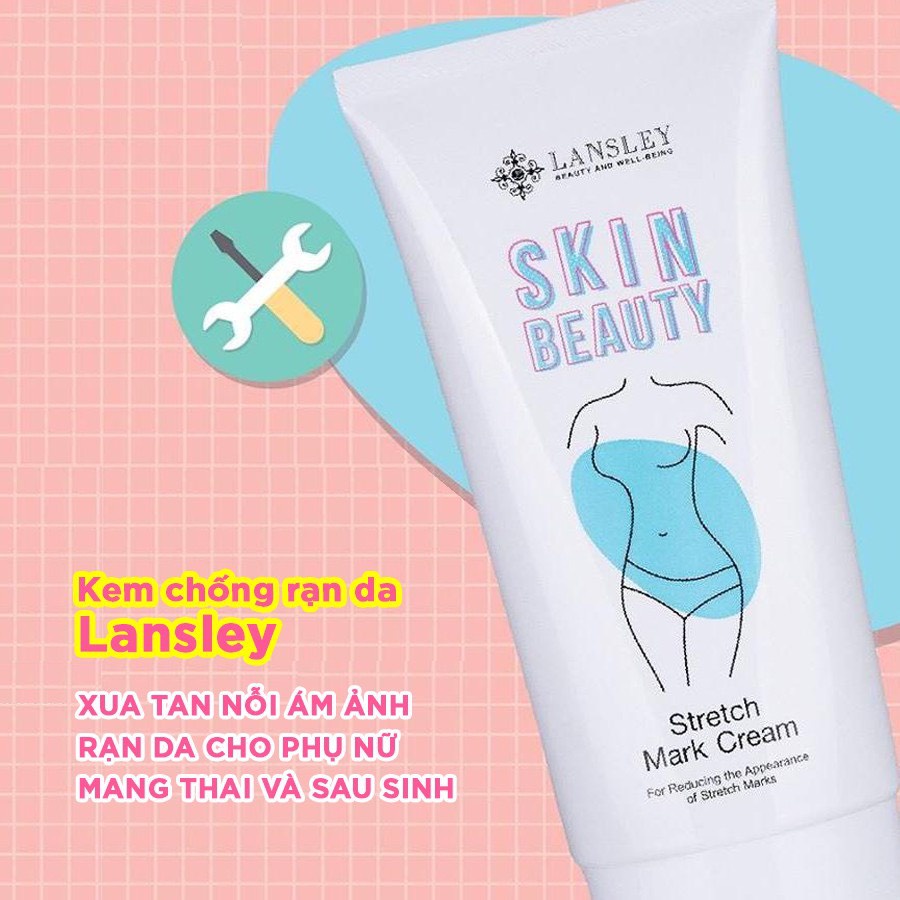 Kem Rạn Da Beauty Buffet Lansley Skin Beauty Stretch Mark Cream 150g Ngừa Và Giảm Rạn [NHẬP KHẨU CHÍNH HÃNG]