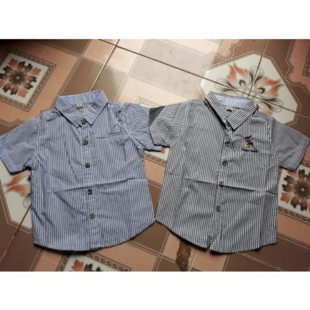 Áo sơ mi kẻ cho bé 0 đến 6 tuổi