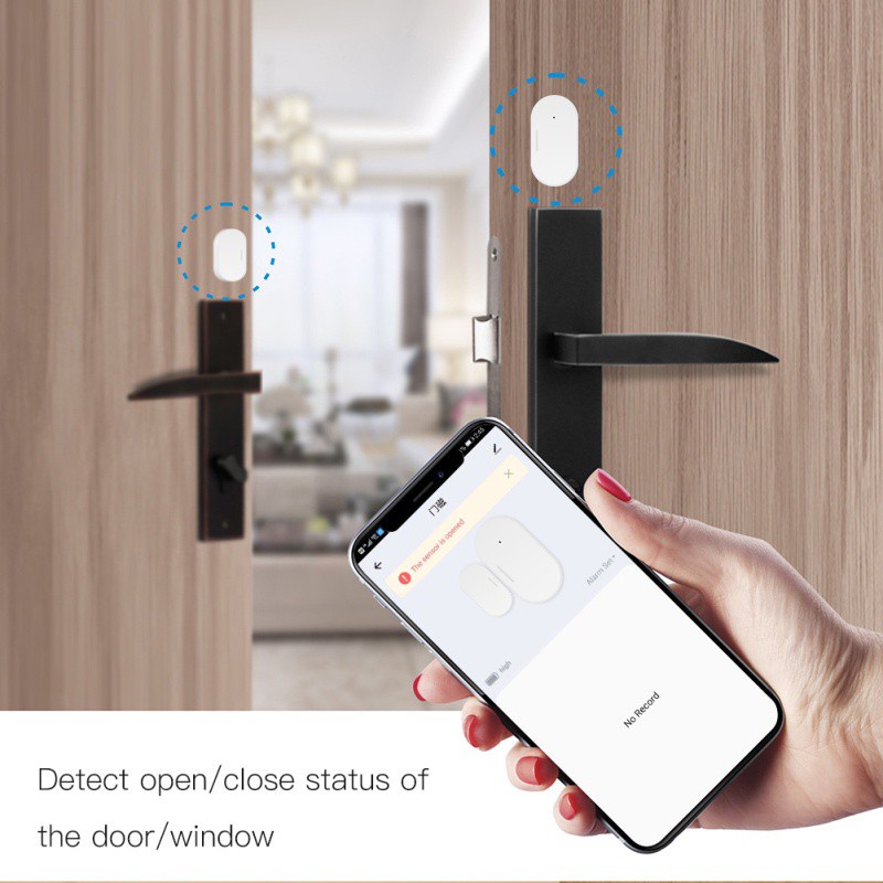 【Ready Stock】 Tuya Bluetooth Smart Window Door Gate Sensor Detector Smart Life Tuya App Smart Home Security Alarm System 【queen2019】