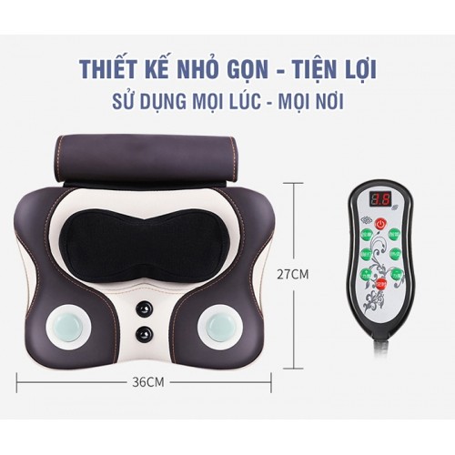 Máy đấm lưng massage xoa bóp hồng ngoại NIKIO NK-136A/C