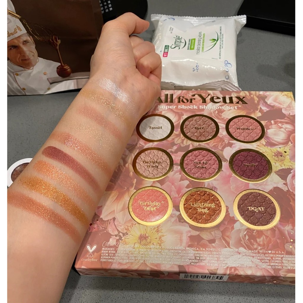 Set phấn mắt Colourpop Super Shock All for yeux 9 ô