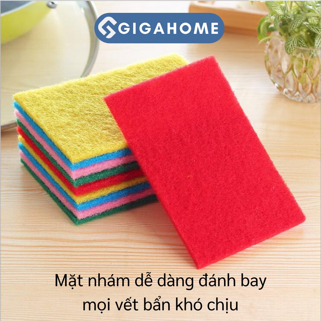 Combo 10 Miếng Cước Rửa Chén, Chà Xoong Nồi GIGAHOME 9832