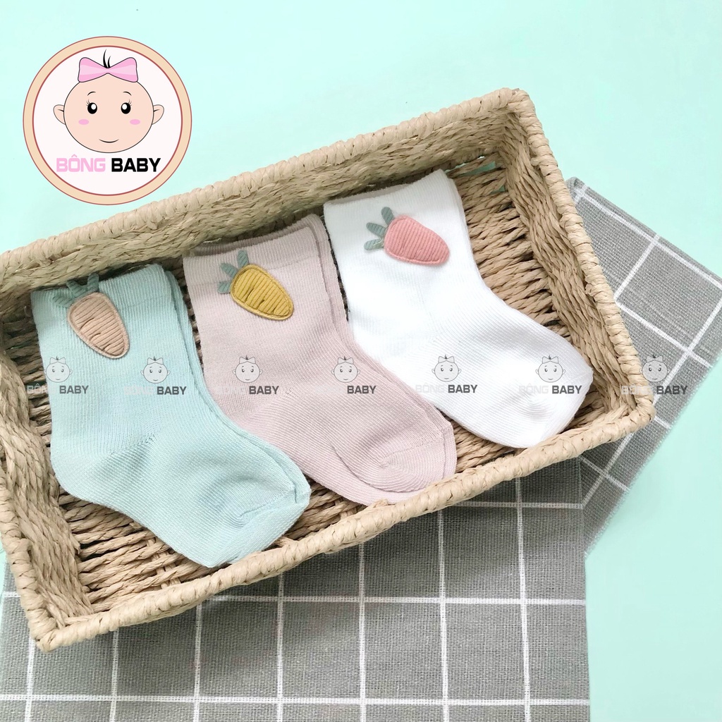 Set 3 đôi tất Kidsock Robi tăm cho bé - Tất lưới hè thu mềm mại, thấm hút tốt, an toàn với làn da nhạy cảm của bé