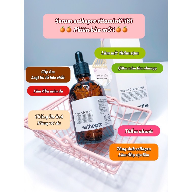 Tinh Chất Serum Vitamin C Esthemax 561 Dưỡng Sáng Da, Thâm Mụn, Đều Màu Da 100ml