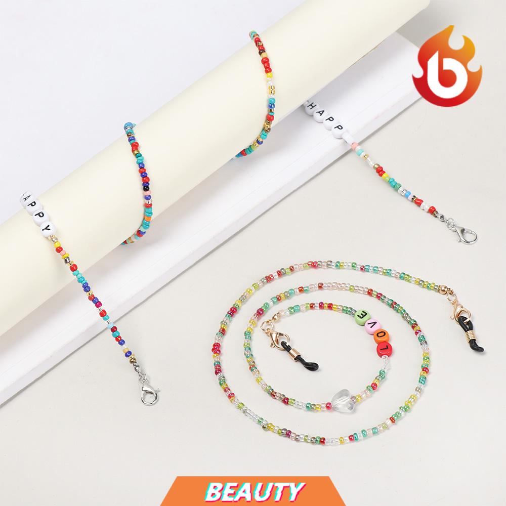 Dây đeo kính/khẩu trang dạng chuỗi hạt ngọc trai nhân tạo chống trượt chỉnh được cho nam &amp; nữ