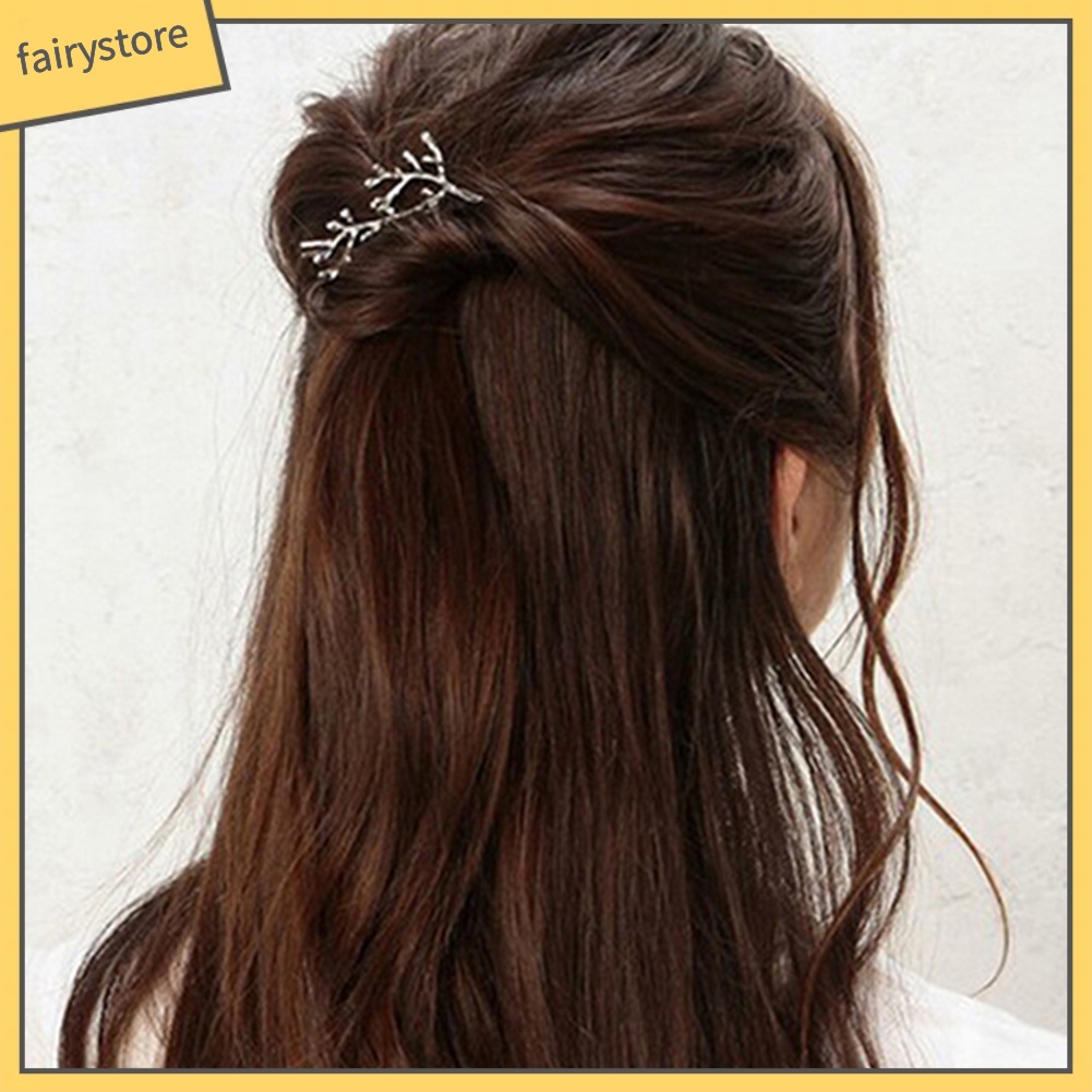 Kẹp Tóc Hình Sừng Hươu Vintage Cho Nữ 1 Cái