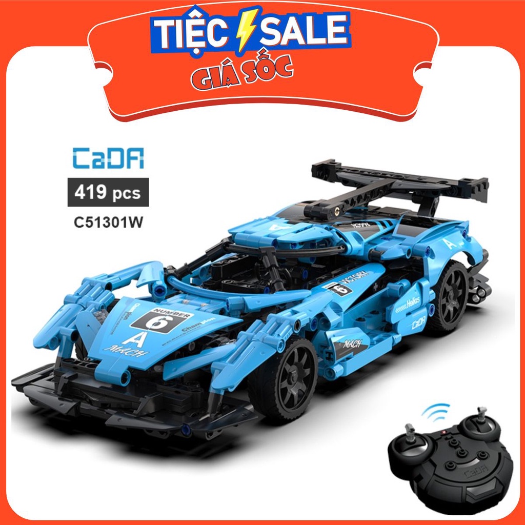 Đồ chơi lắp ráp điều khiển Xe thể thao Helios - CADA C51301W -STEAM-toys