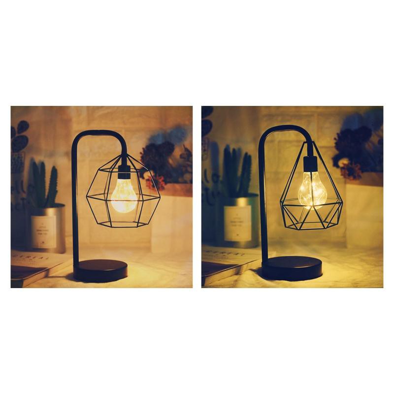 SEL Minimalist Retro Creative Copper Wire Table Lamp LED Night Light Home Bedroom