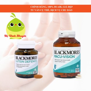 Bổ mắt từ 18 tuổi Blackmores Macu Vision/Lutein Defence, Úc (150v/60v)