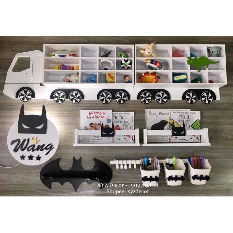 COMBO 4 KỆ SÁCH TREO TƯỜNG THANH NGANG MÀU TRẮNG | BigBuy360 - bigbuy360.vn